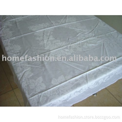 White Placed Design Tablecloth